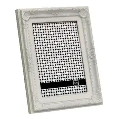 VGO - Marco plástico antique Blanco 10x15 cm Blanco