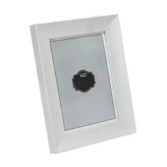 VGO - Marco plástico ancho bombé Blanco 13x18 cm Blanco