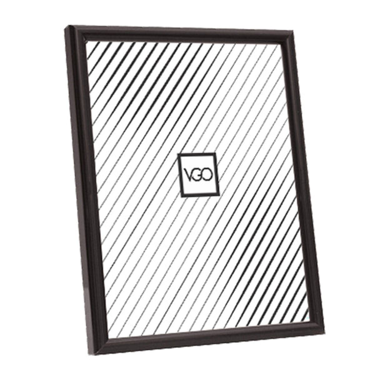 VGO - Marco plástico color Negro 10x15 cm Negro Vgo