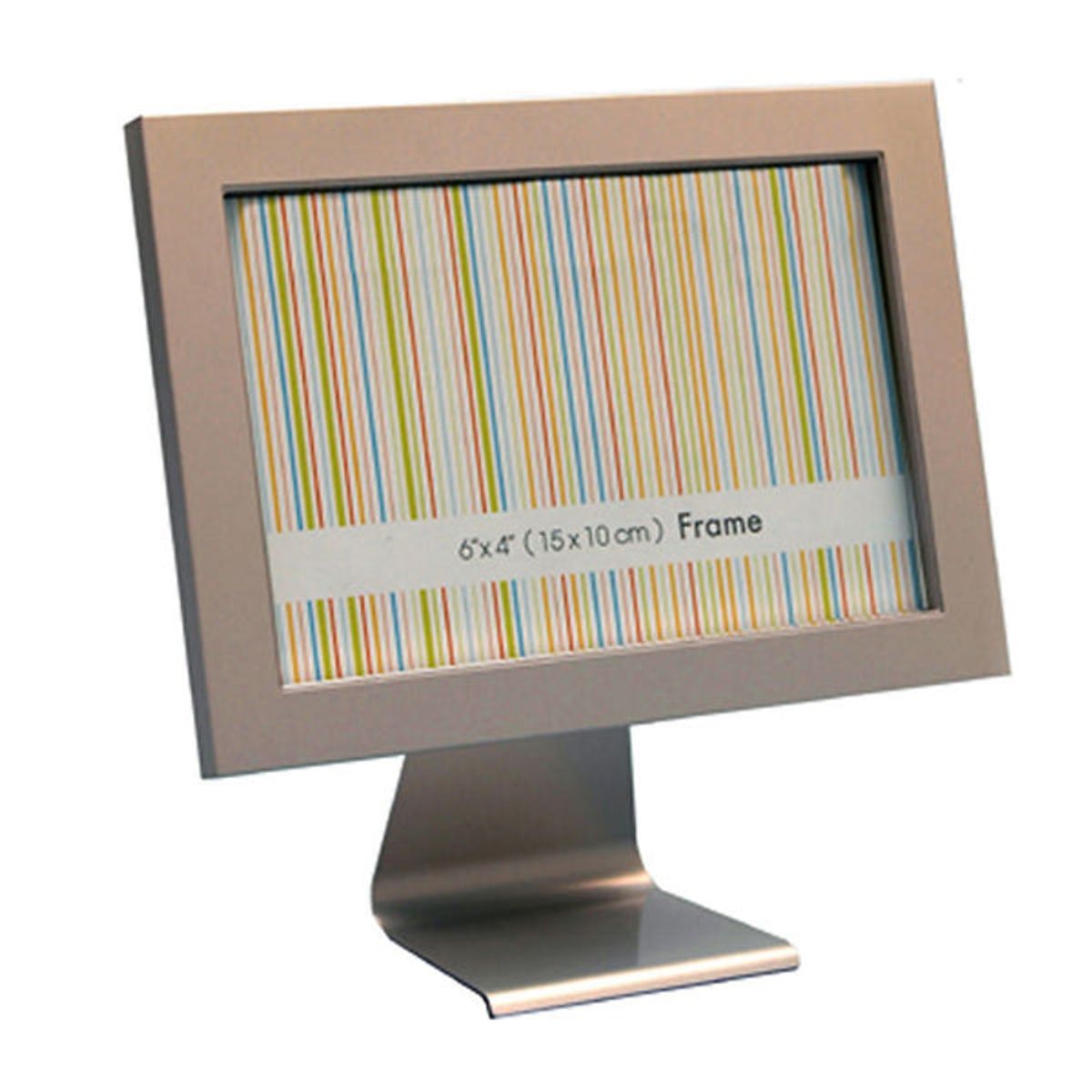 VGO - Marco metal tipo Plasma Plateado 10x15 cm Plateado Vgo