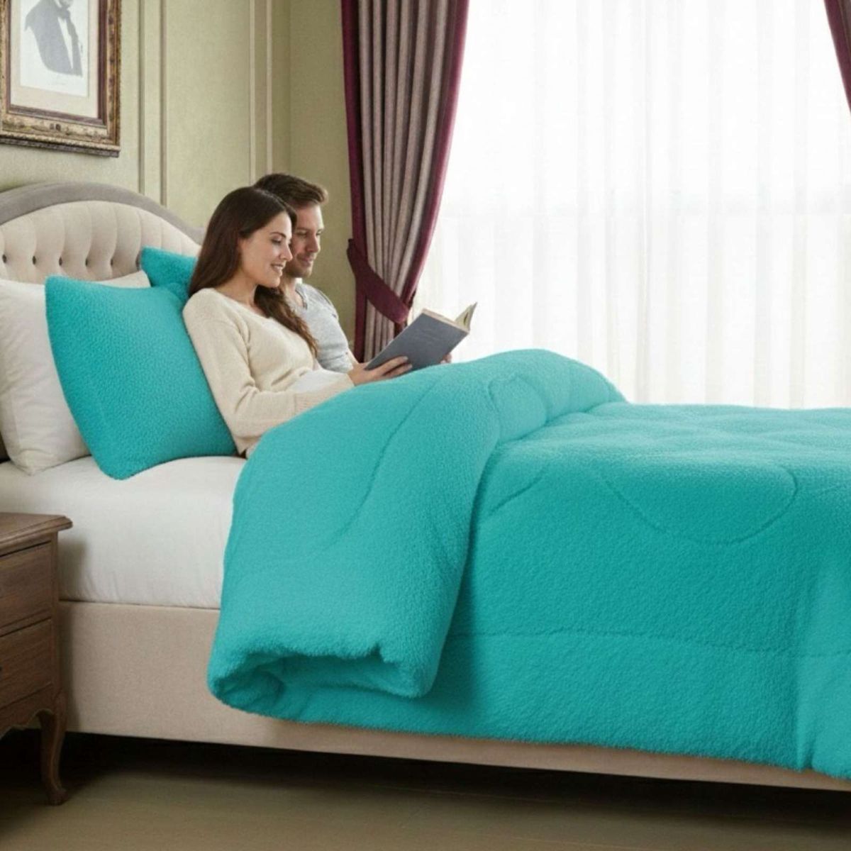GENERICO - Cubrecama King Chiporro Peludo Premium 250x270 cm