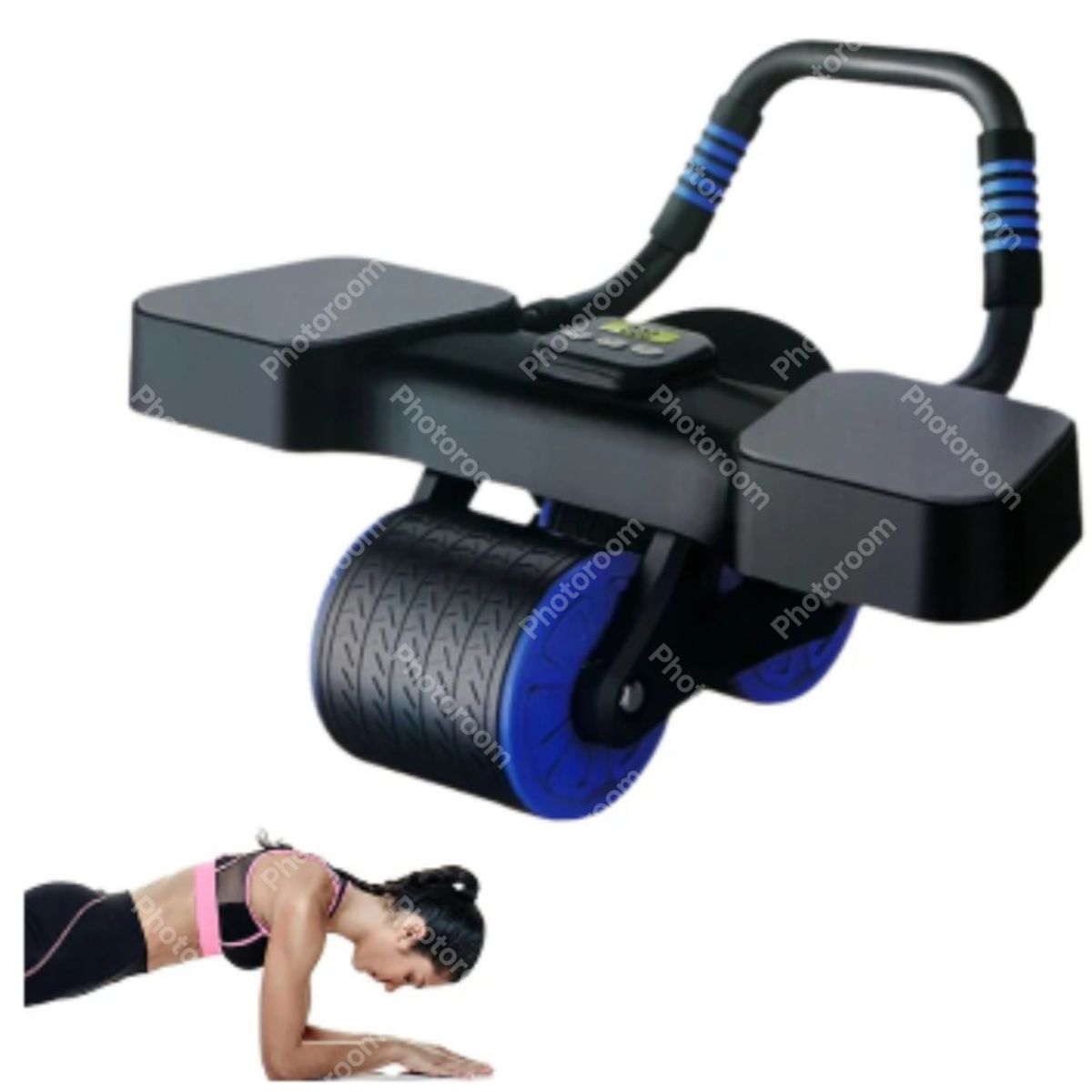 ANGELES DEL HOGAR - RUEDA ABDOMINAL DE REBOTE CON SOPORTE