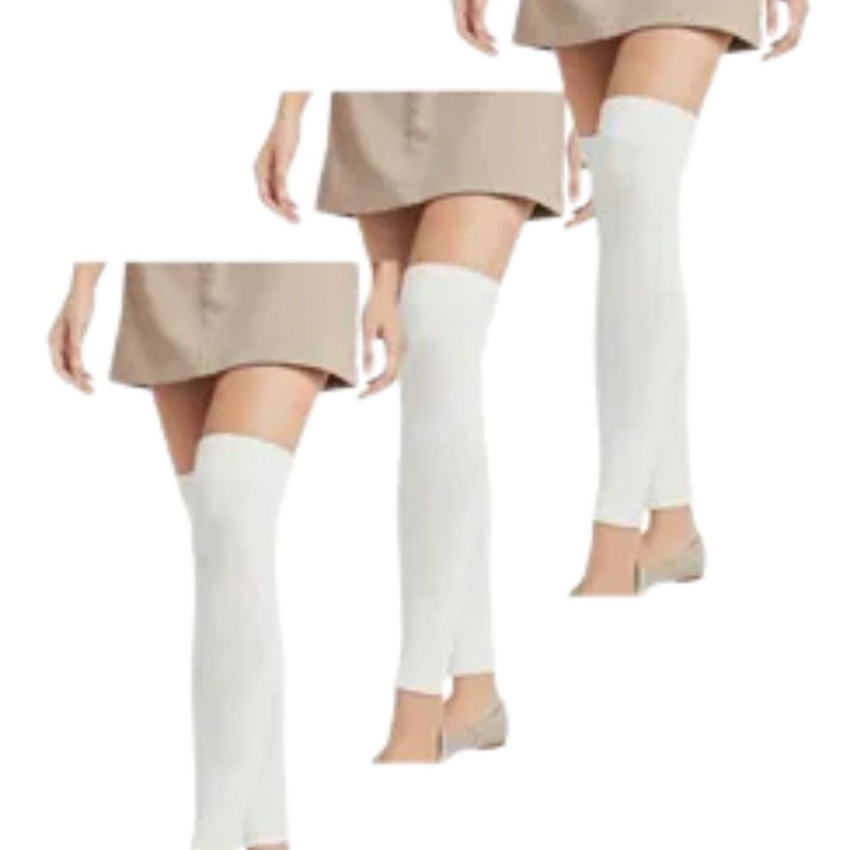 LOOK SHOP - Pack 3 Polaina Lana Invierno Abrigadoras Mujer Niñas Colores 2548