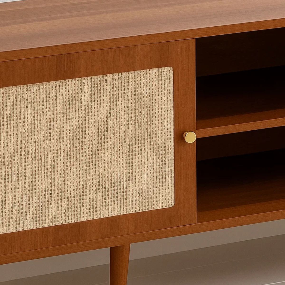 HABITA2 CHILE - Rack Ructico para TV Brown Mesh
