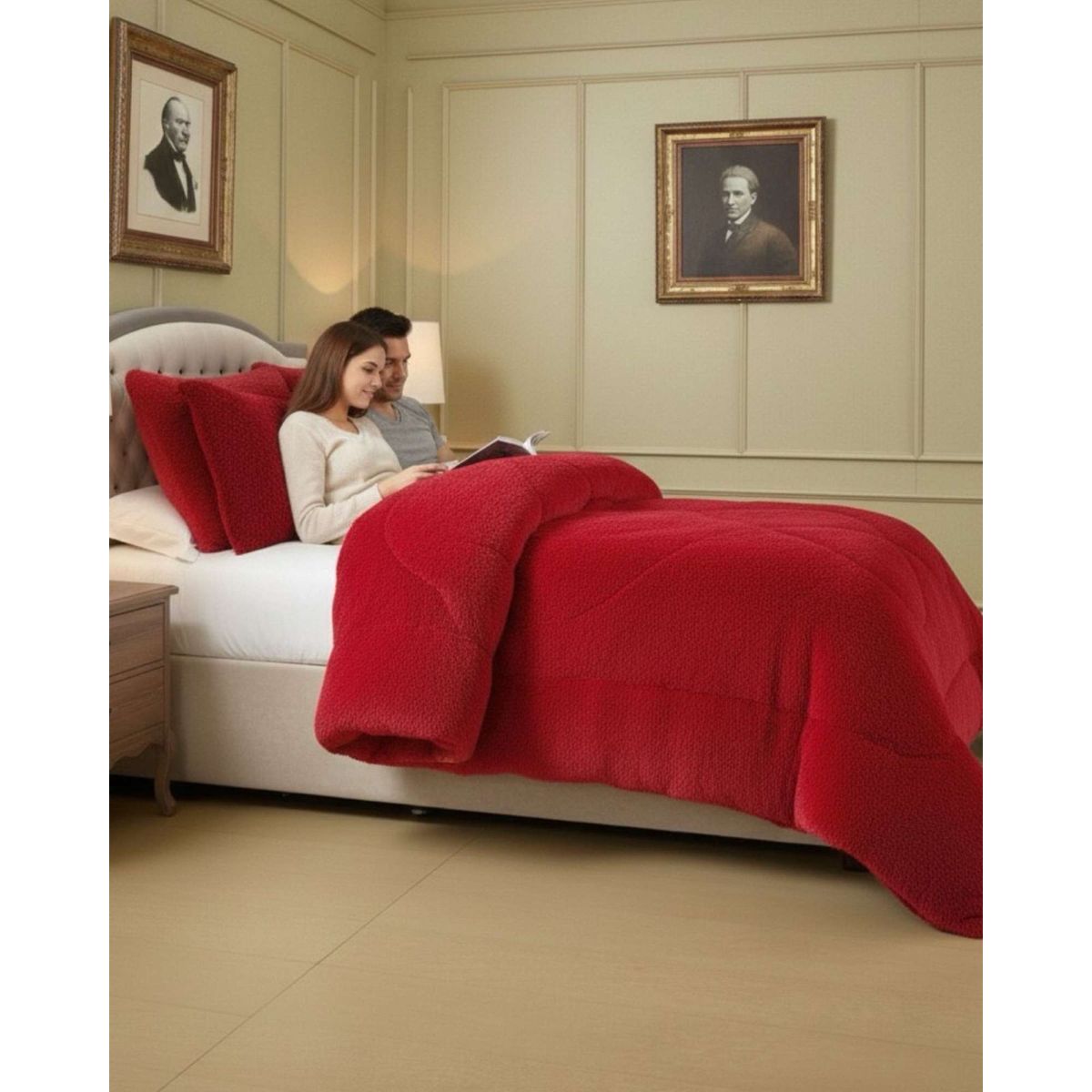 GENERICO - Cubrecama King Chiporro Peludo Premium 250x270 cm