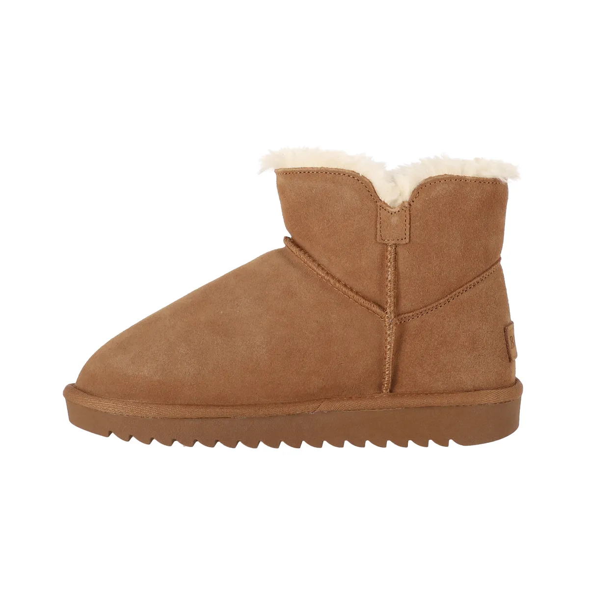 BAMERS - Botas Mujer Cuero Blast Button Short Caramel Bamers