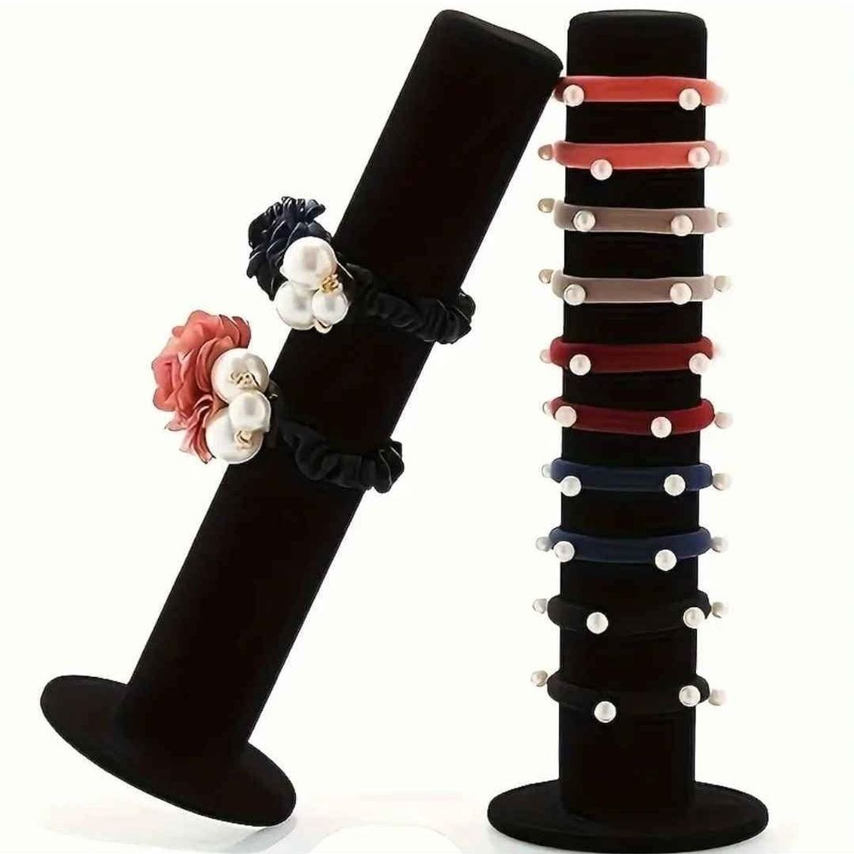 GENERICO - Exhibidor de Pulseras y Relojes Tipo Terciopelo  Soporte Elegante con Base Redonda