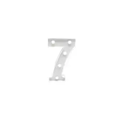 GENERICO - Numero con luz led 7 Blanco