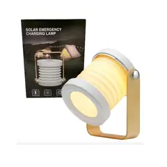 GENERICO - Lámpara LED de Emergencia Solar Plegable Linterna Recargable Portátil para Camping y Hogar