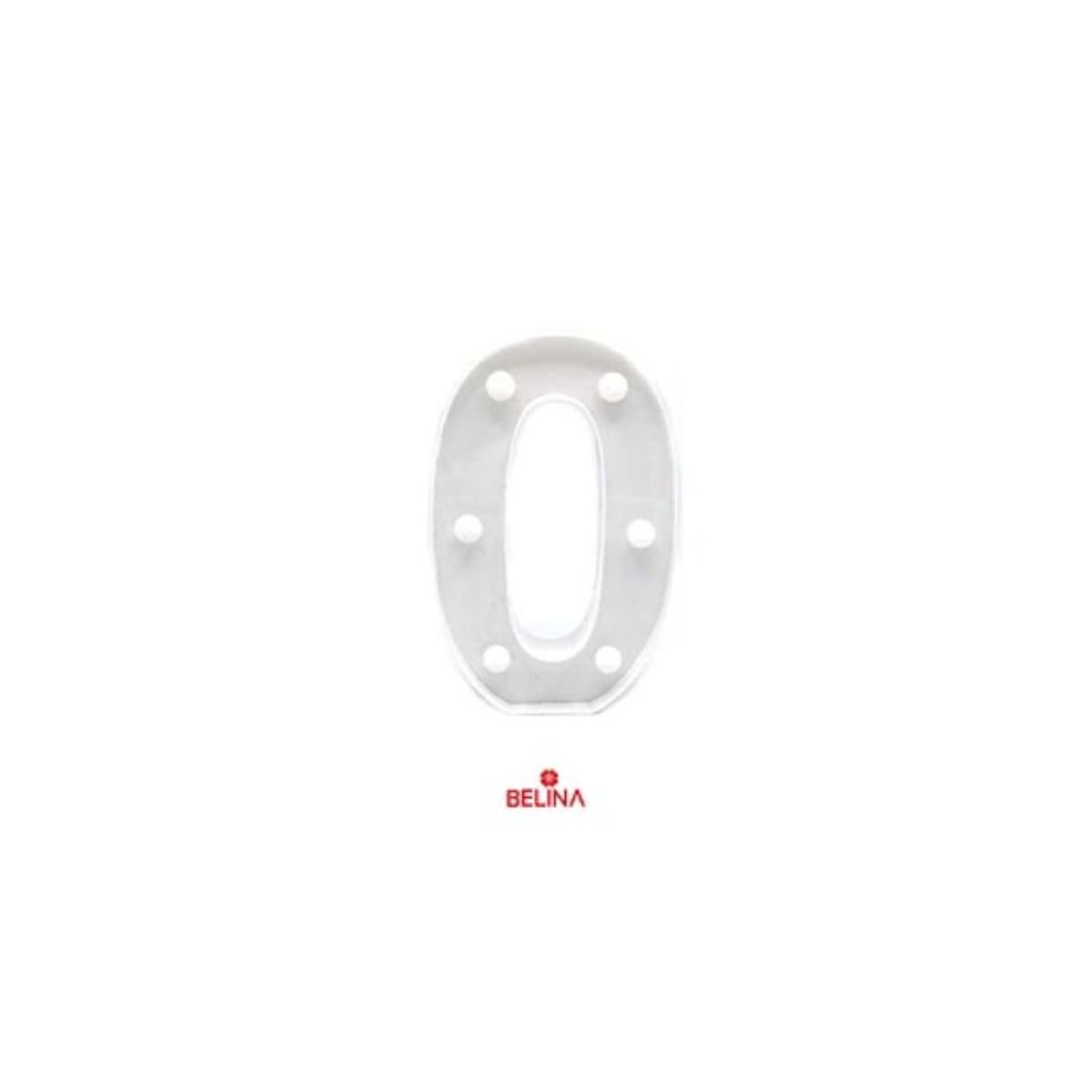GENERICO - Numero con luz led 0 Blanco
