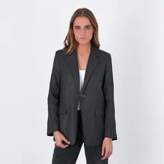 RAINDOOR - Blazer Raya Lurex Gris Mujer