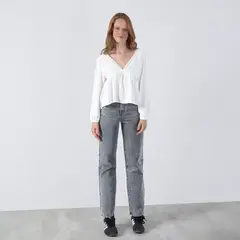 RAINDOOR - Pantalón Slim Mom Andorra Gris R Mujer
