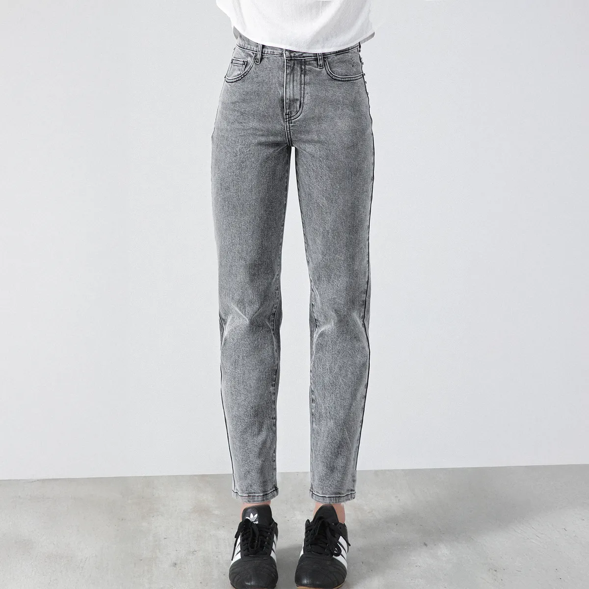 RAINDOOR - Pantalón Slim Mom Andorra Gris R Mujer Raindoor