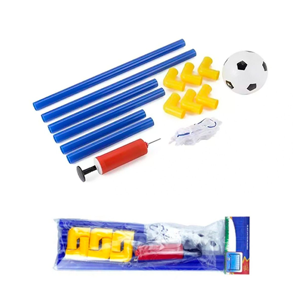 SDFIT - Arco De Fútbol Infantil Plegable + Pelota 14 Cm