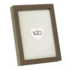 VGO - Marco madera tipo box Marron 13x18 cm Marron