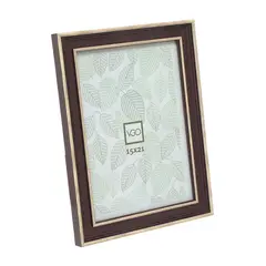 VGO - Marco simil madera combinado Marron 10x15 cm Marron