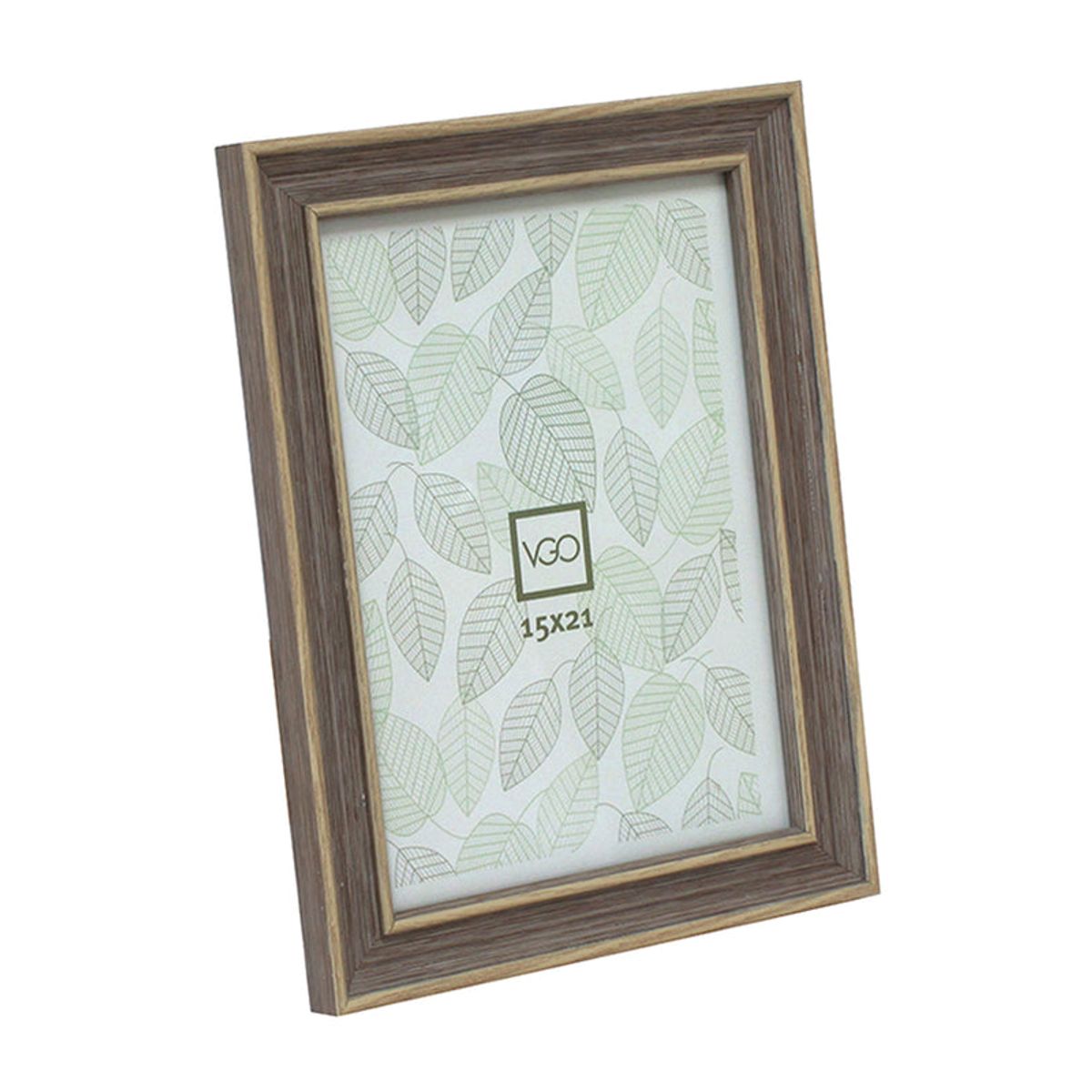 VGO - Marco simil madera combinado Beige 15x21 cm Beige Vgo