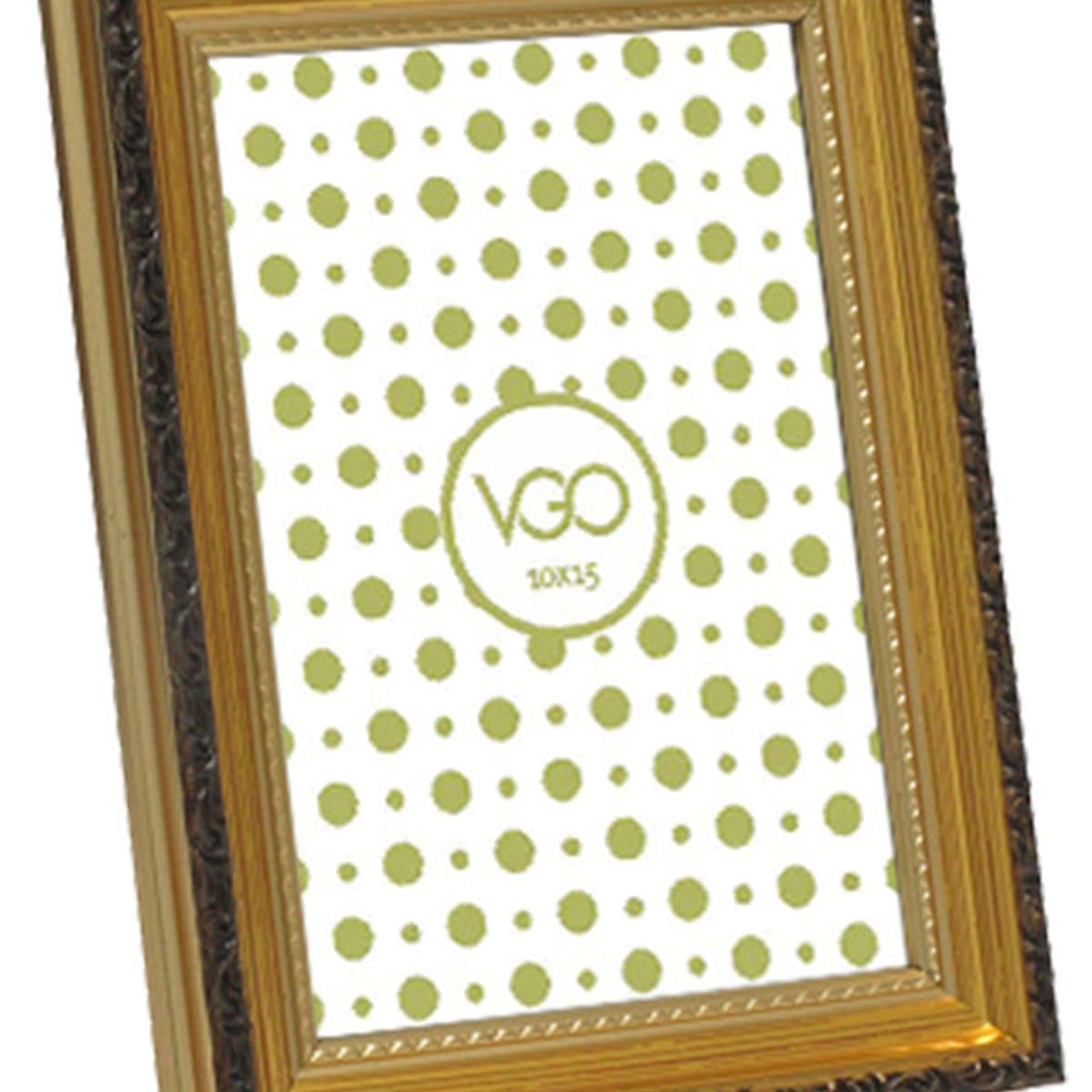 VGO - Marco plástico antique brilloso Dorado 20x25 cm Dorado Vgo