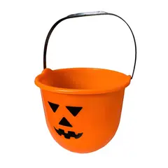 GENERICO - Cubo Calabaza Grande Dulces Halloween Balde Calabaza