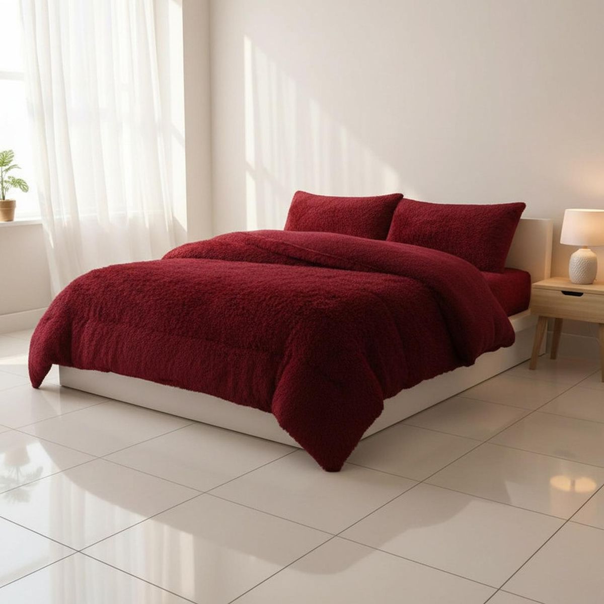 GENERICO - Cobertor King Peludo Con Chiporro + 2 Fundas Almohada - Multicolor - King