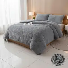 GENERICO - Cobertor Peludo Con Chiporro De 1.5 Plaza + 1 Funda Almohada - Multicolor - 1,5 Plazas