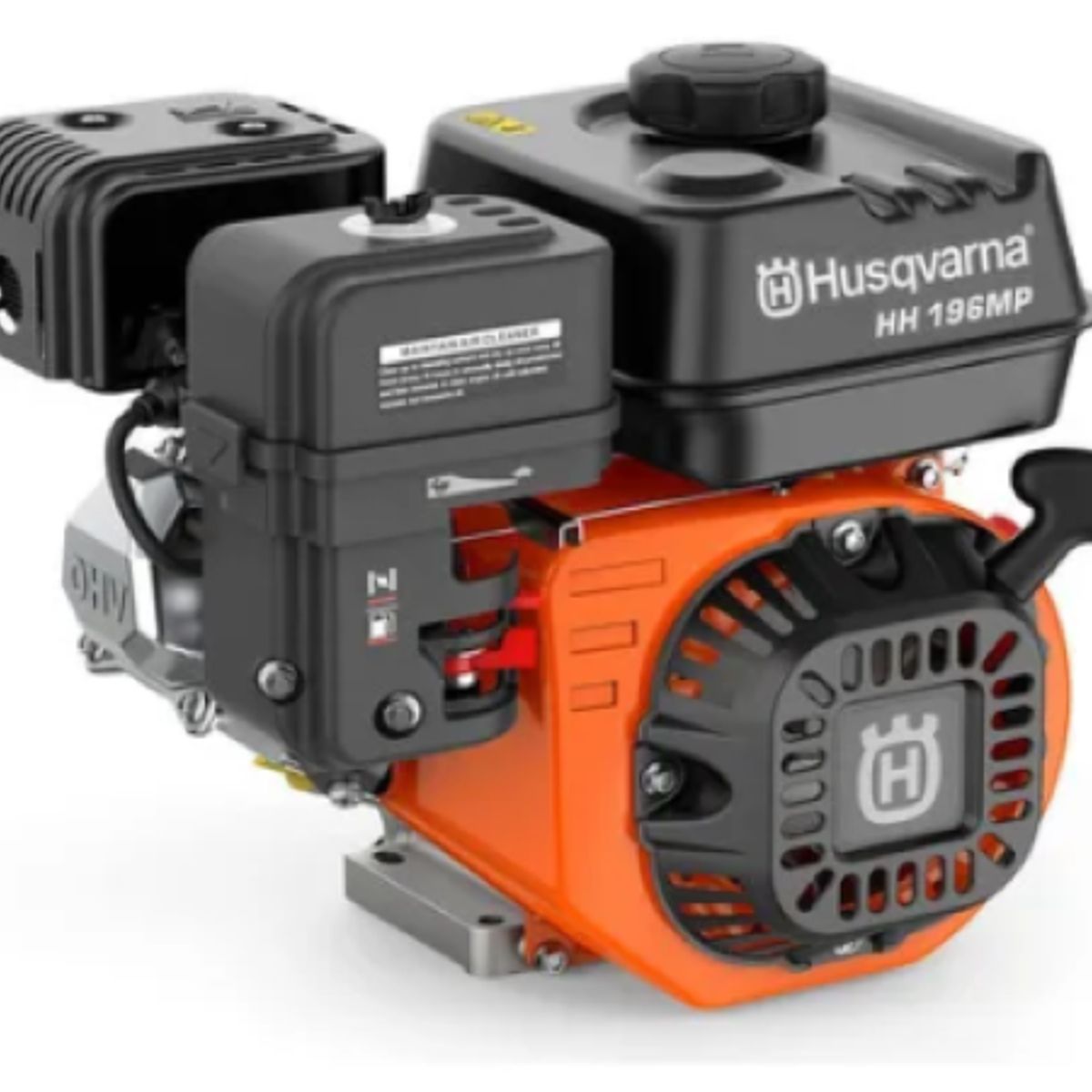 HUSQVARNA - Motor de gasolina estacionario Husqvarna Hh 196mp, 6.5 hp, 196 cc, 4 tiempos