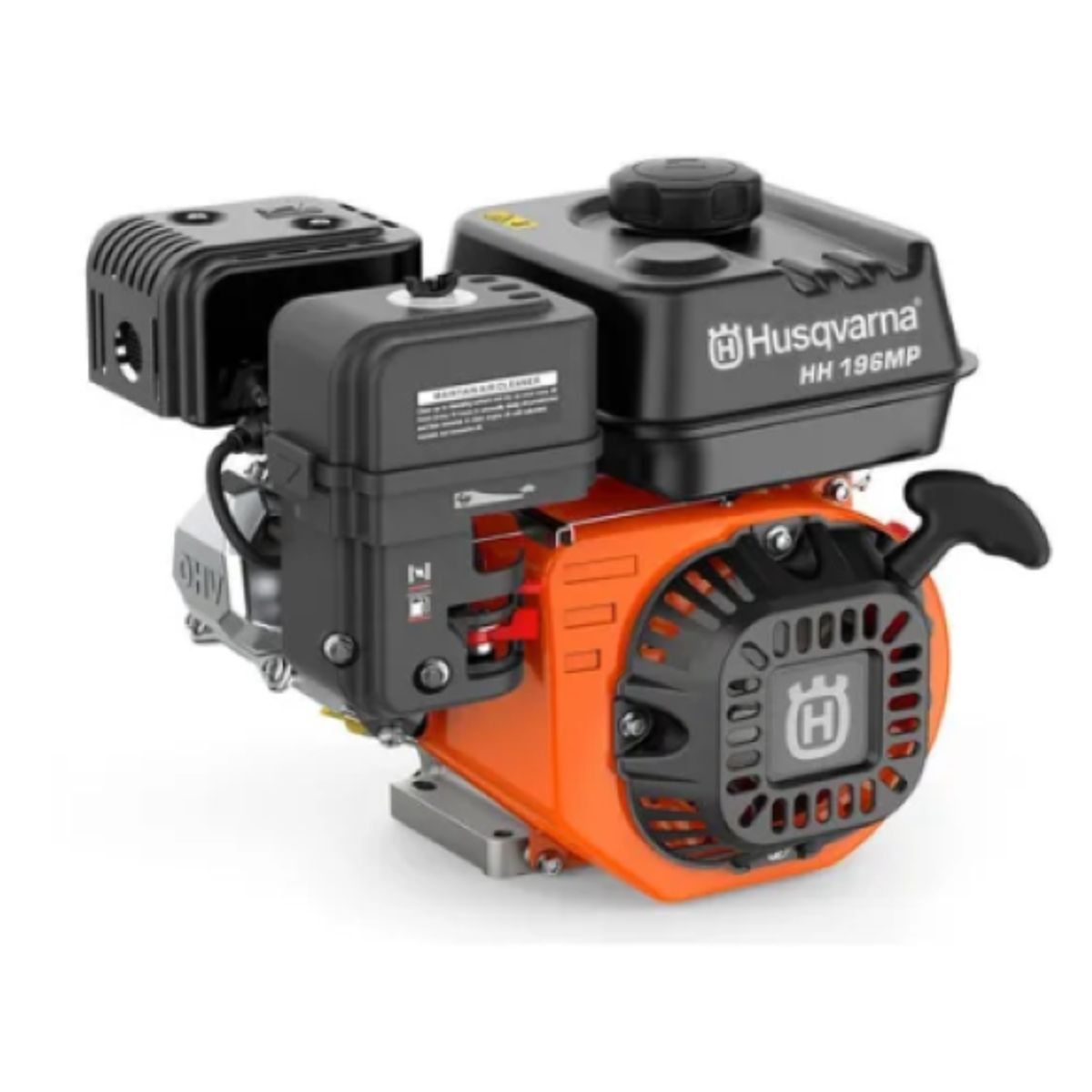 HUSQVARNA - Motor de gasolina estacionario Husqvarna Hh 196mp, 6.5 hp, 196 cc, 4 tiempos