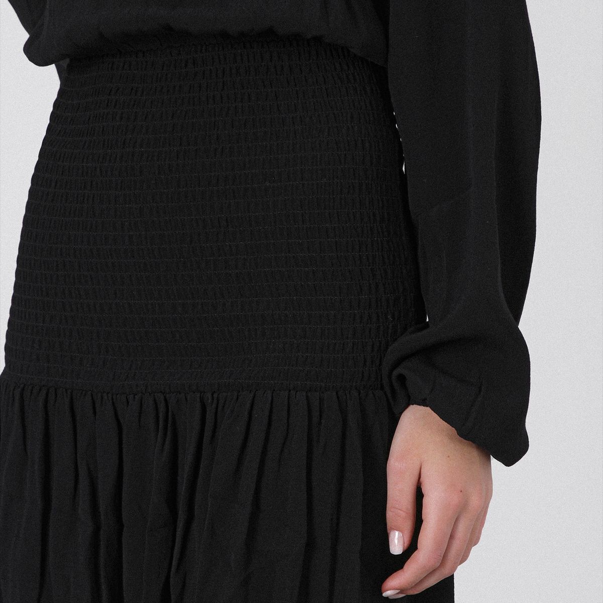 RAINDOOR - Vestido Panal Negro Mujer Raindoor