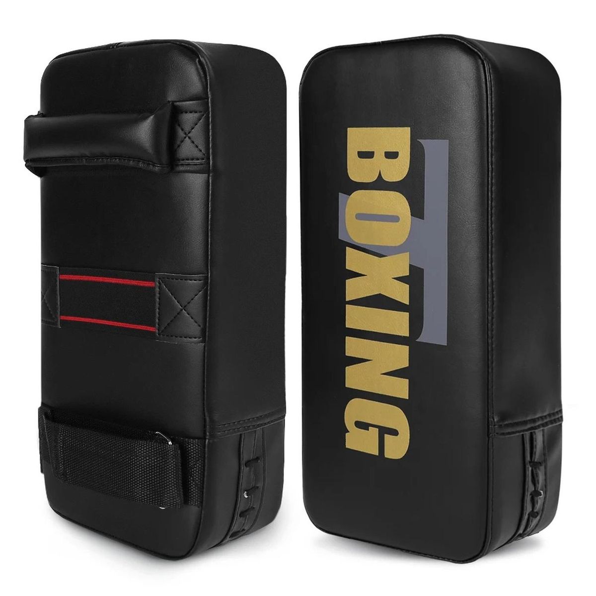 GENERICO - Paos Thai Pads Muay Thai MMA 60x40 cm - Almohadillas Focos Patada Rodilla Entrenamiento Kick Boxing 