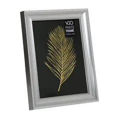 VGO - Marco plástico metalizado Plateado 10x15 cm Plateado