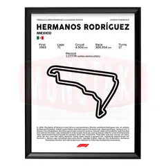 GENERICO - Cuadro Formula 1 Hermanos Rodríguez Mexico
