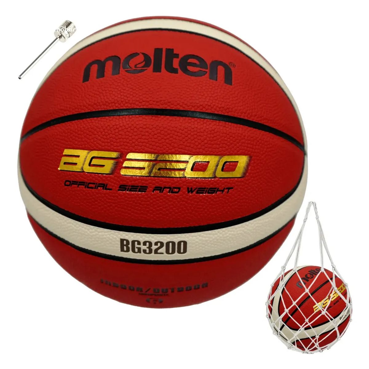 MOLTEN - Balon Basquetbol Basketball Pelota Bg3200 N° 7 Molten Indoor Outdoor