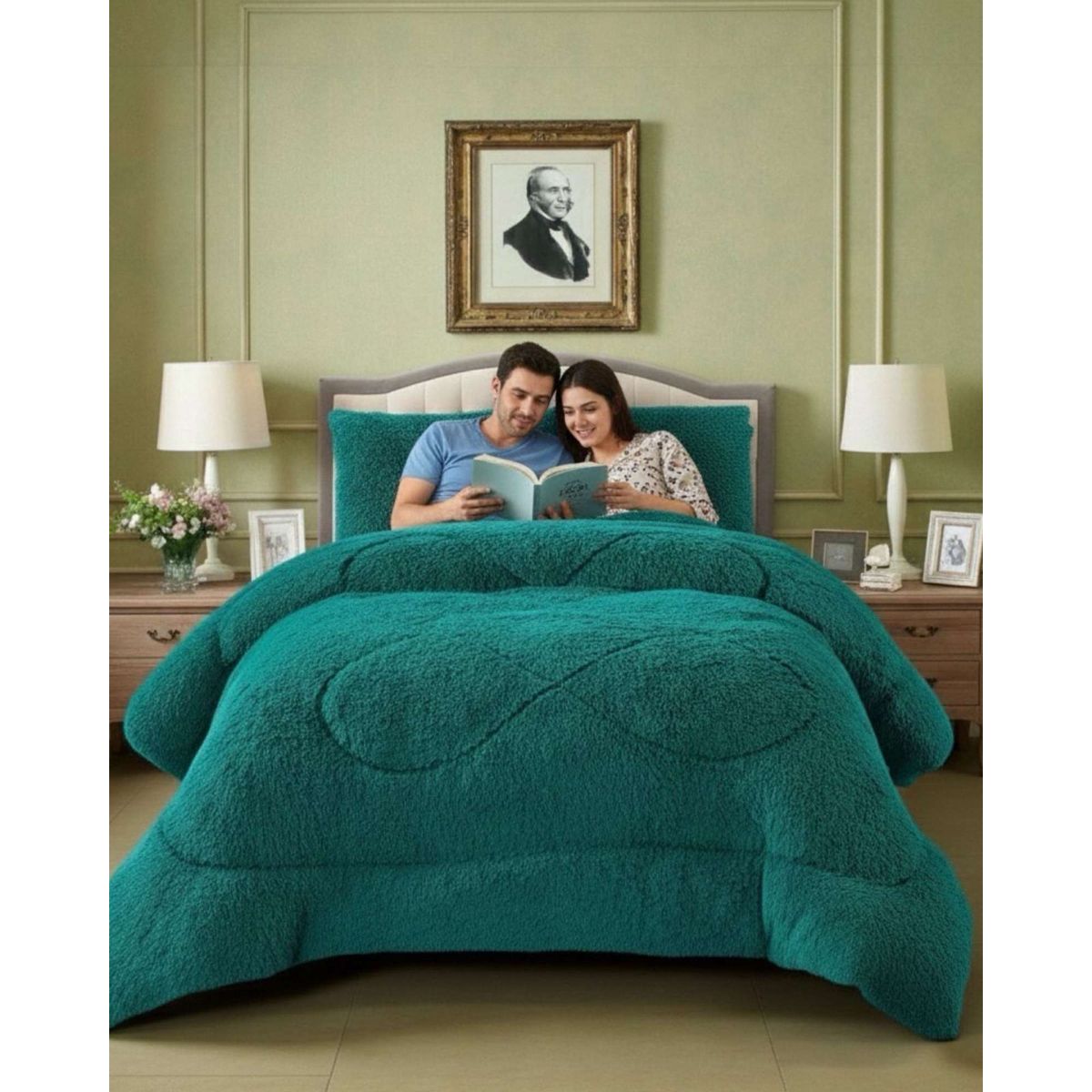 GENERICO - Cubrecama King Chiporro Peludo Premium 250x270 cm