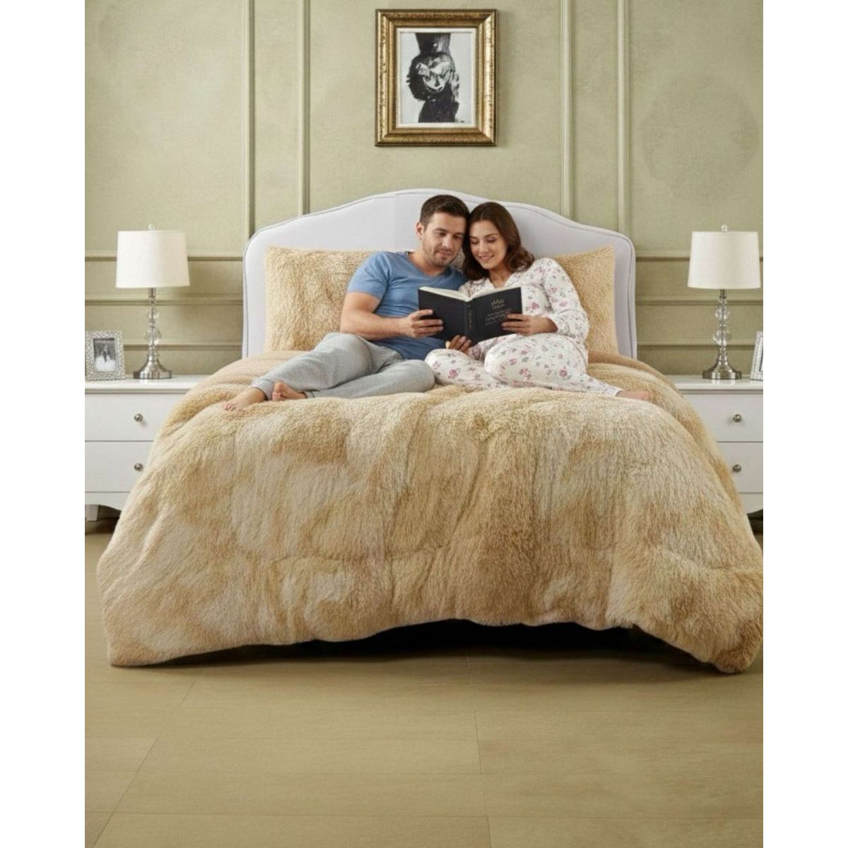GENERICO - Cubrecama King Chiporro Peludo Premium 250x270 cm