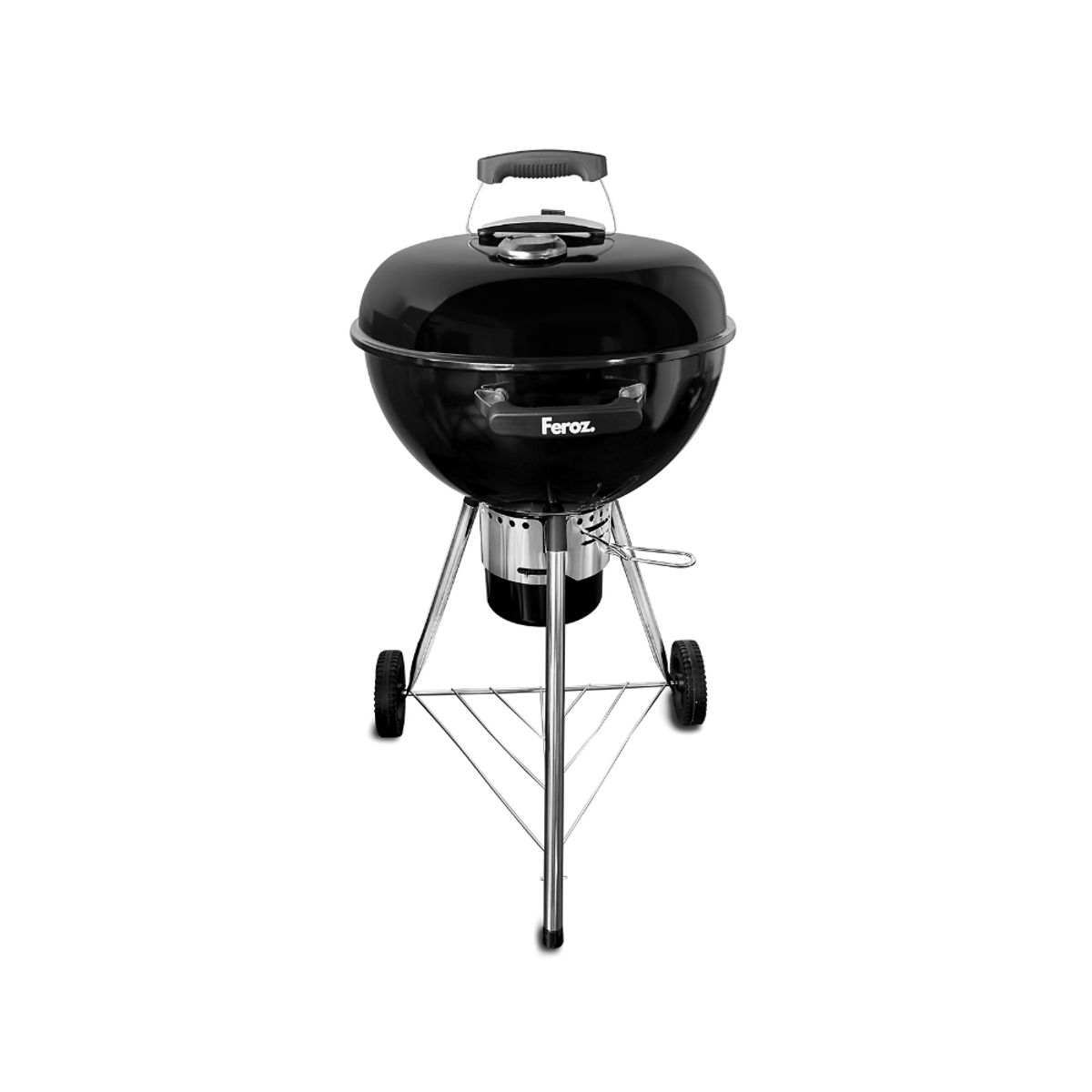 FEROZ - Parrilla Americana A Carbón 18 Con Termómetro Feroz