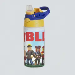 SM - Botella Infantil Roblox 500 ml Aluminio Escolar Diseño Personajes Libre de BPA