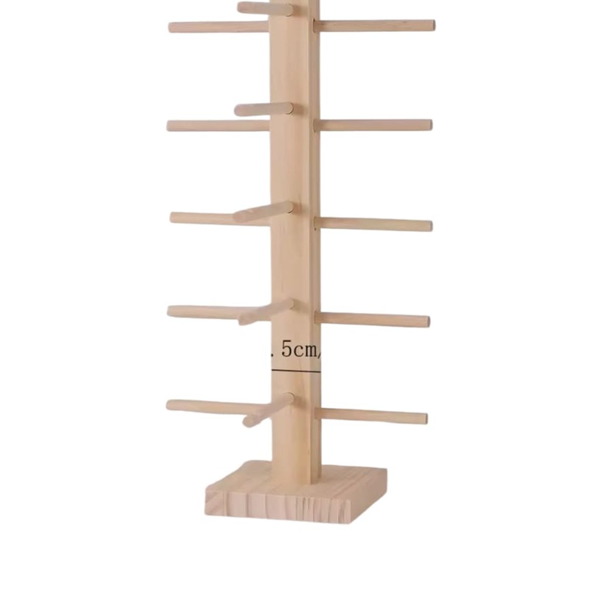 GENERICO - Exhibidor Organizador para Lentes y Gafas de Madera – 5 Niveles