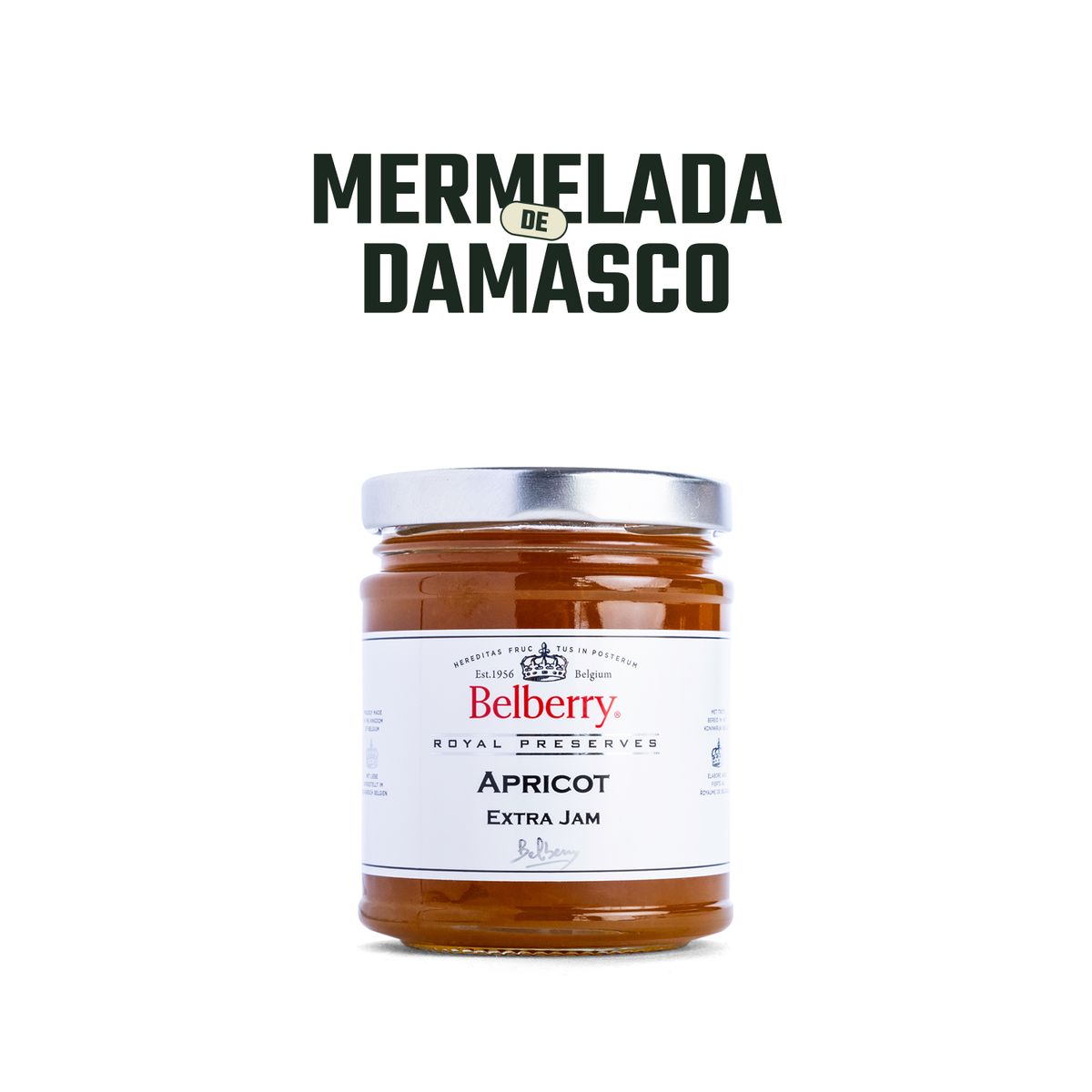 BELBERRY - Mermelada de Damasco Belberry 1 x 215 gr