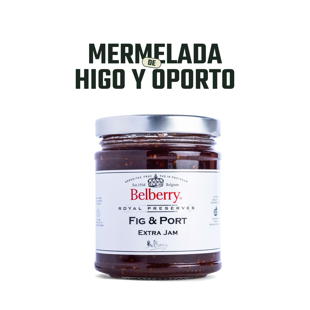 BELBERRY - Mermelada de Higos y Oporto Belberry 1 x 215 gr