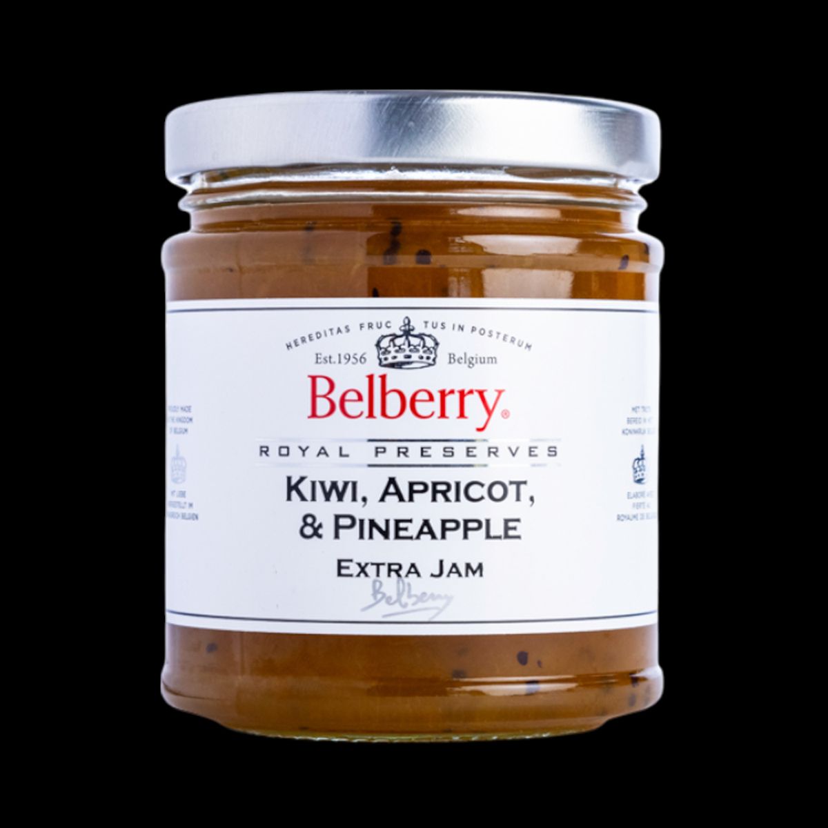 BELBERRY - Mermelada de Kiwi, Damasco y Piña Belberry 1 x 215 gr