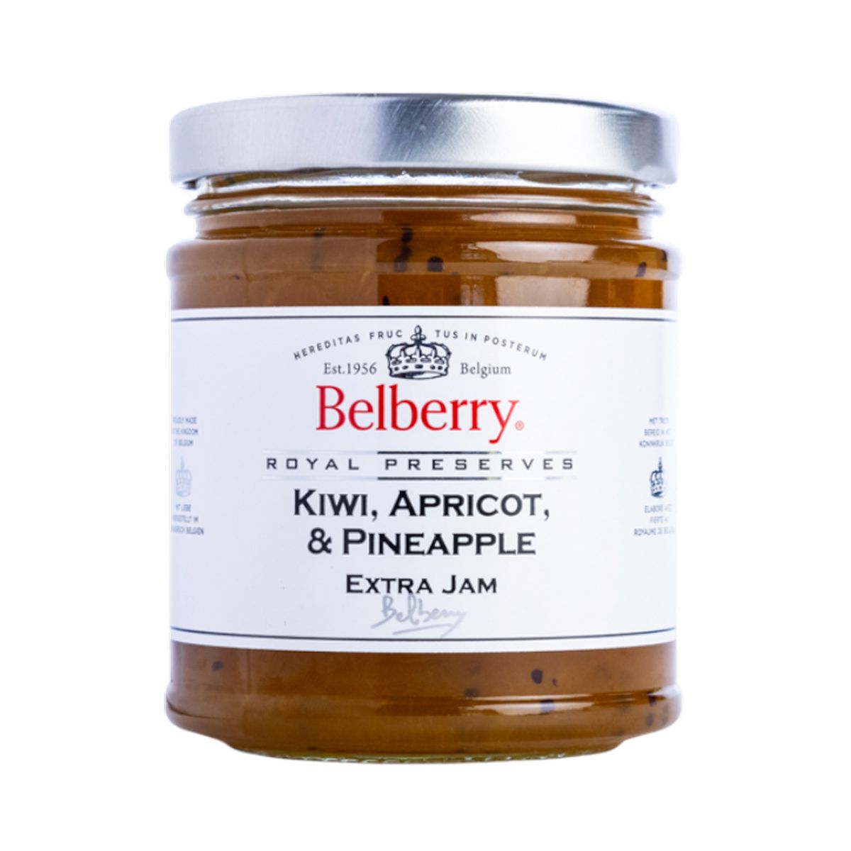 BELBERRY - Mermelada de Kiwi, Damasco y Piña Belberry 1 x 215 gr