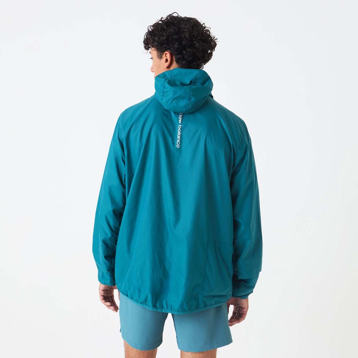 NEW BALANCE - Cortavientos Running Hombre New Balance Packable Verde