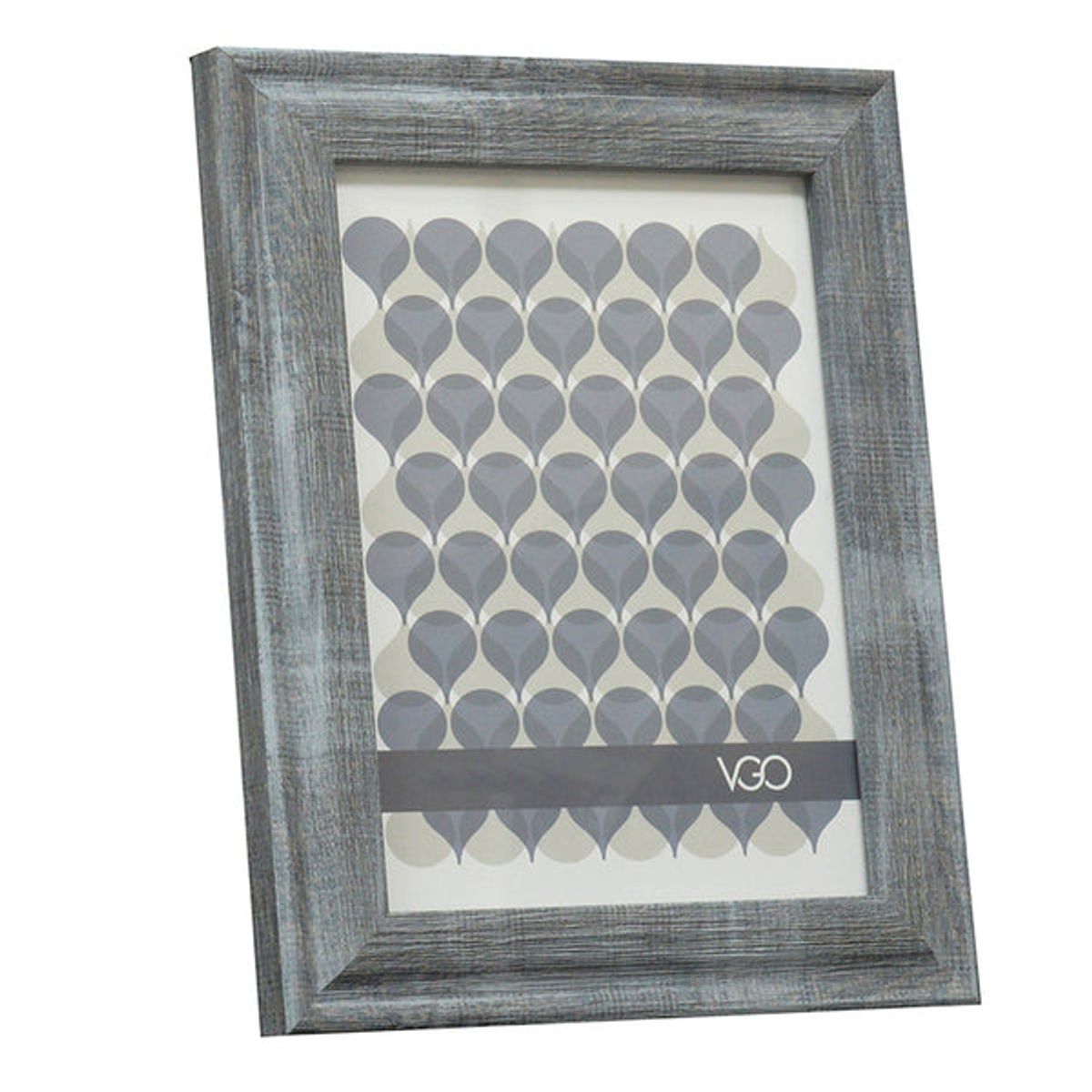 VGO - Marco madera moldura ancha Gris 20x25 cm Gris Vgo