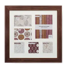 VGO - Marco madera Collage Marron 40x40 cm 6F Marron