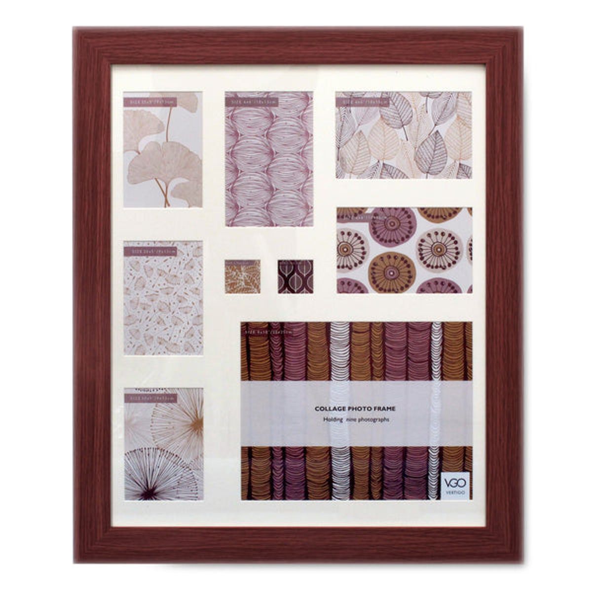 VGO - Marco madera Collage Caoba 40x50 cm  9F Caoba Vgo