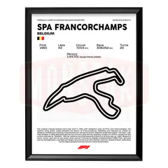GENERICO - Cuadro Formula 1 Spa Francorchamps Bélgica