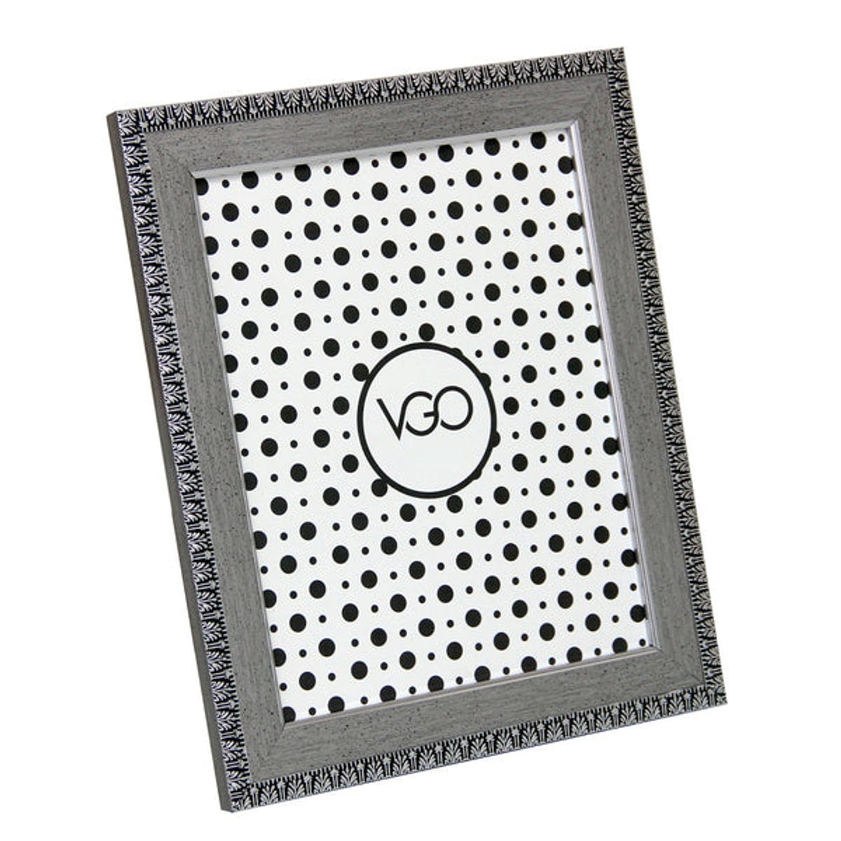 VGO - Marco ancho brilloso Plateado 20x30 cm Plateado Vgo