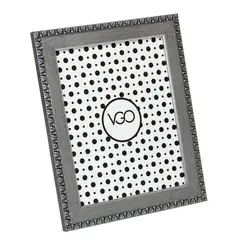 VGO - Marco ancho brilloso Plateado 20x30 cm Plateado