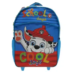 PAW PATROL - Mochila Escolar con Ruedas Niño Marshal Azul