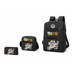 GENERICO - Set Mochila + Banano + Estuche ONE PIECE 2 ENTRADA USB